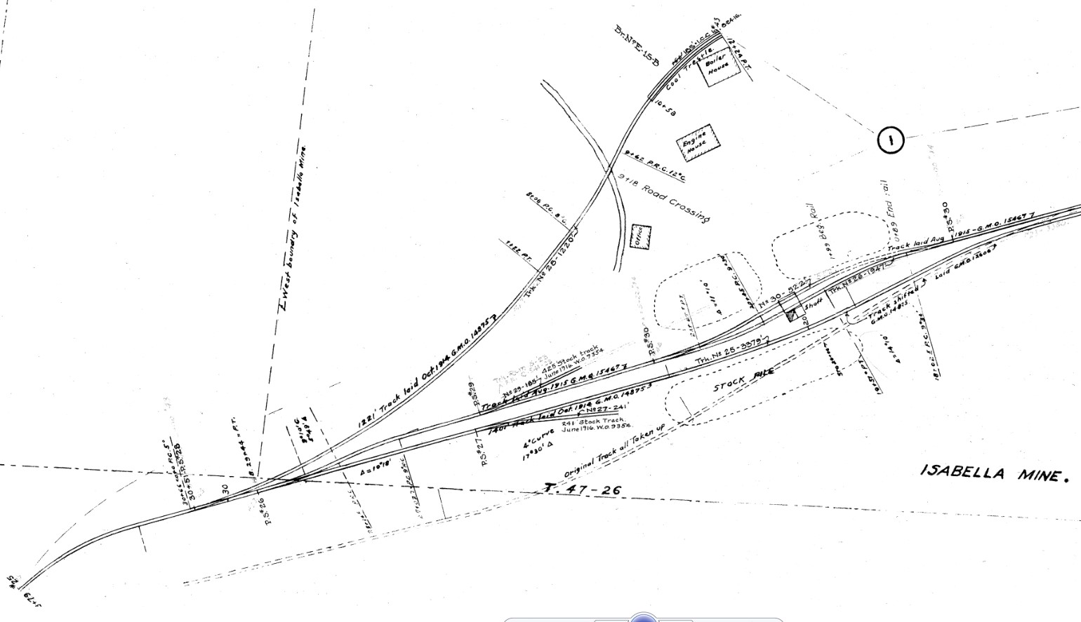 Isabella Mine Map